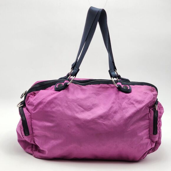 Kipling G*Rilla Girlz Purple Pink Nylon Weekender Travel Duffle Bag - Picture 4 of 9